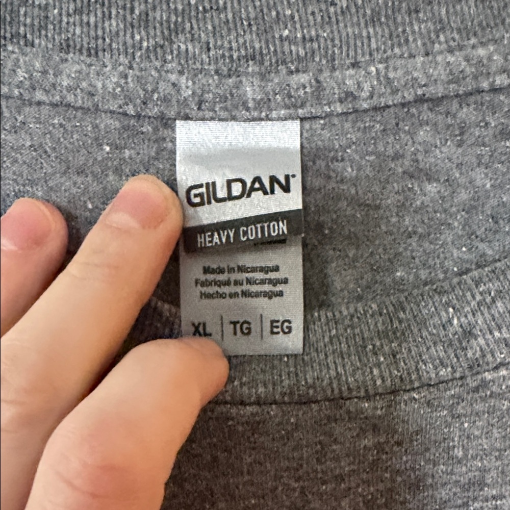 Gray Graphic T-Shirt “Send Noods” - Picture 2 of 2